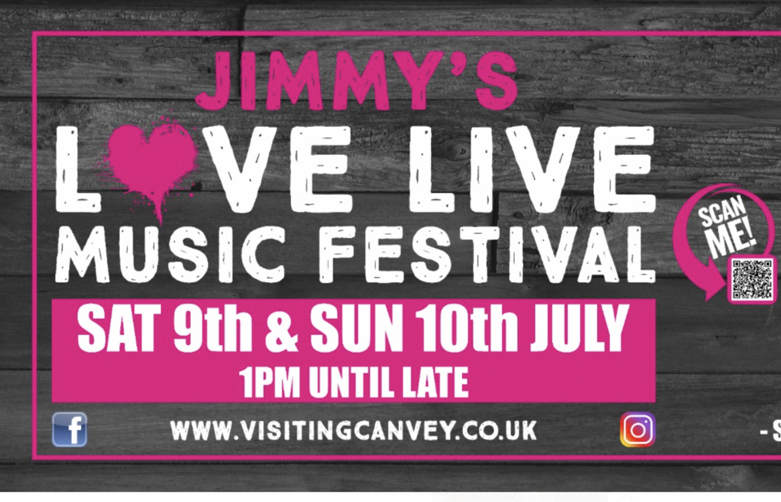 Jimmy Mac's Music Festival 9th July Visiting Canvey Island