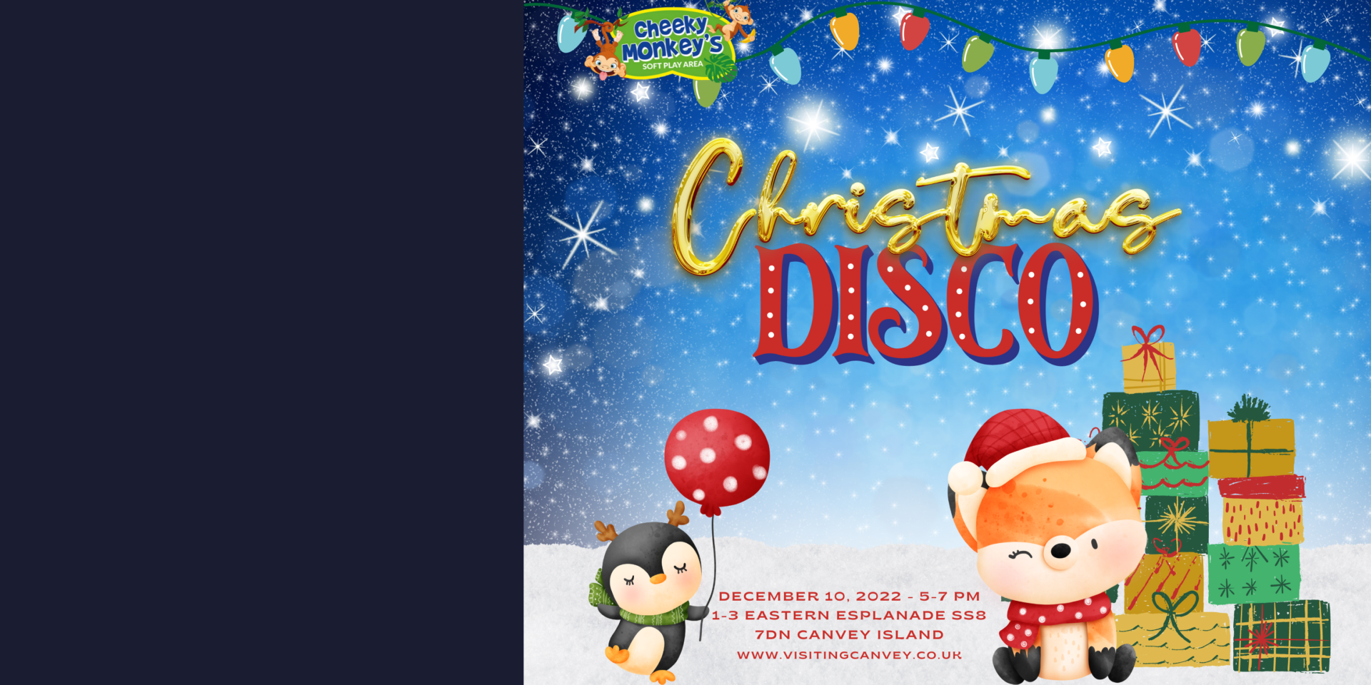 Cheeky Monkeys Christmas Disco Visiting Canvey Island