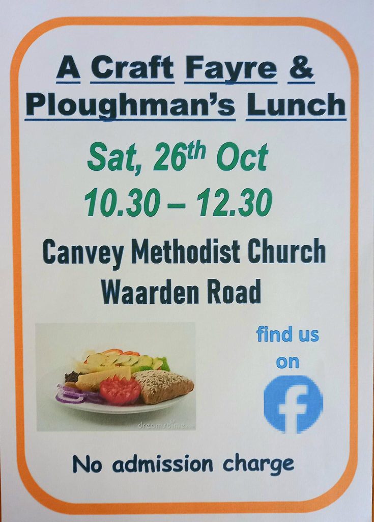 Craft Fayre & Ploughman’s Lunch