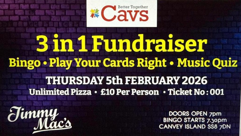 CAVS: 3 in 1 Fundraiser