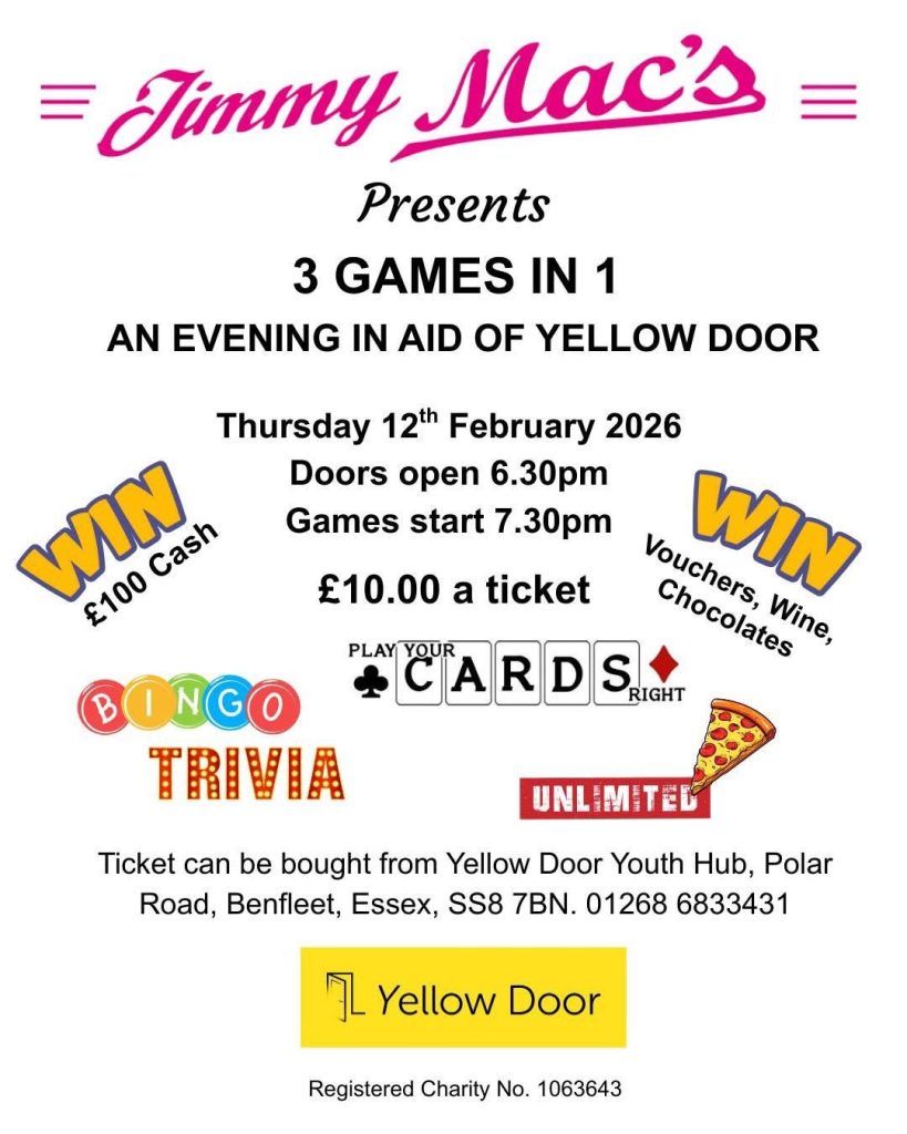3 Games in 1: An Evening in Aid of Yellow Door